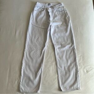 Princess Polly White Criss Cross Jeans